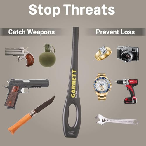 KANABEE Garrett SuperWand Metal Detector for Adults Professional, Security Wand, Scans All Metals - Image 4