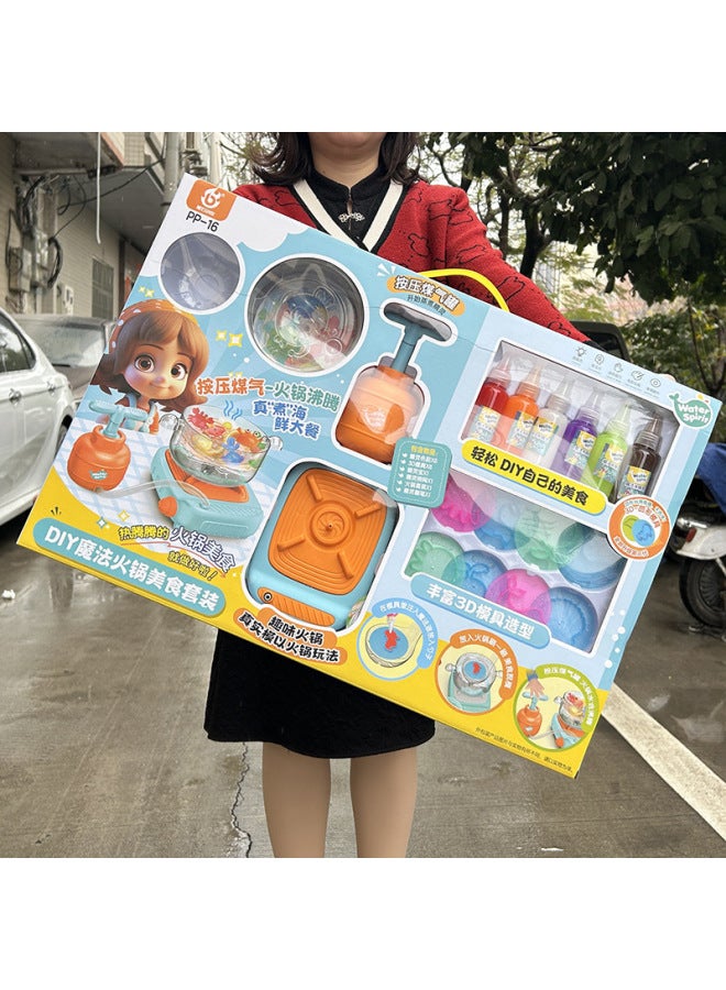 Children's Play House Toys Supermarket Cash Register Raffle Machine Ice Cream Car Girls Play House Kindergarten Gift Toys-Color:Big Box Dessert Amusement Park Color Random - Image 4