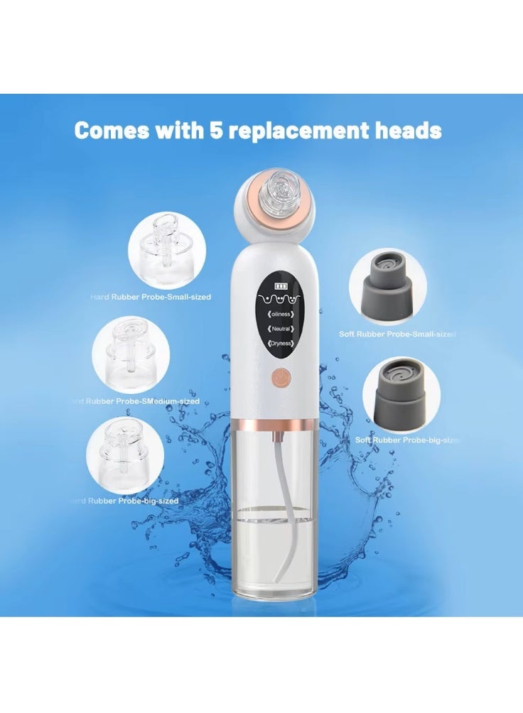 Mini Electric Facial Cleanser with Water Cycle, Bubble Acne, Pimples, Pore Vacuum, Blackhead Remover - Image 3