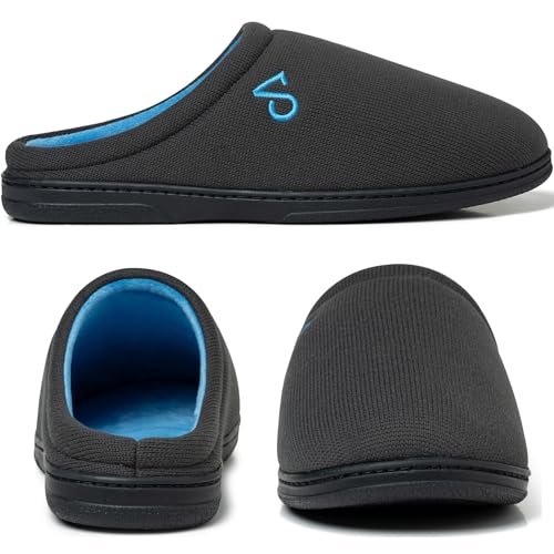 COZYAREA Mens House Slippers Indoor Shoes Cozy Memory Foam Insoles & Rubber Soles - Image 3