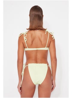 trendyol Green Ruffled Regular Leg Bikini Bottom TBESS23BA00178  - Image 3