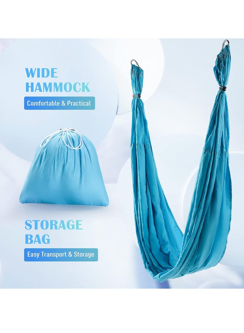 Generic Aerial Yoga Swing Sling Yoga Hammock Kit Set Trapeze Inversion  - Image 3