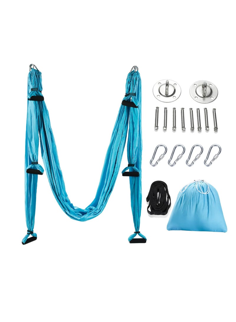 Generic Aerial Yoga Swing Sling Yoga Hammock Kit Set Trapeze Inversion  - Image 1