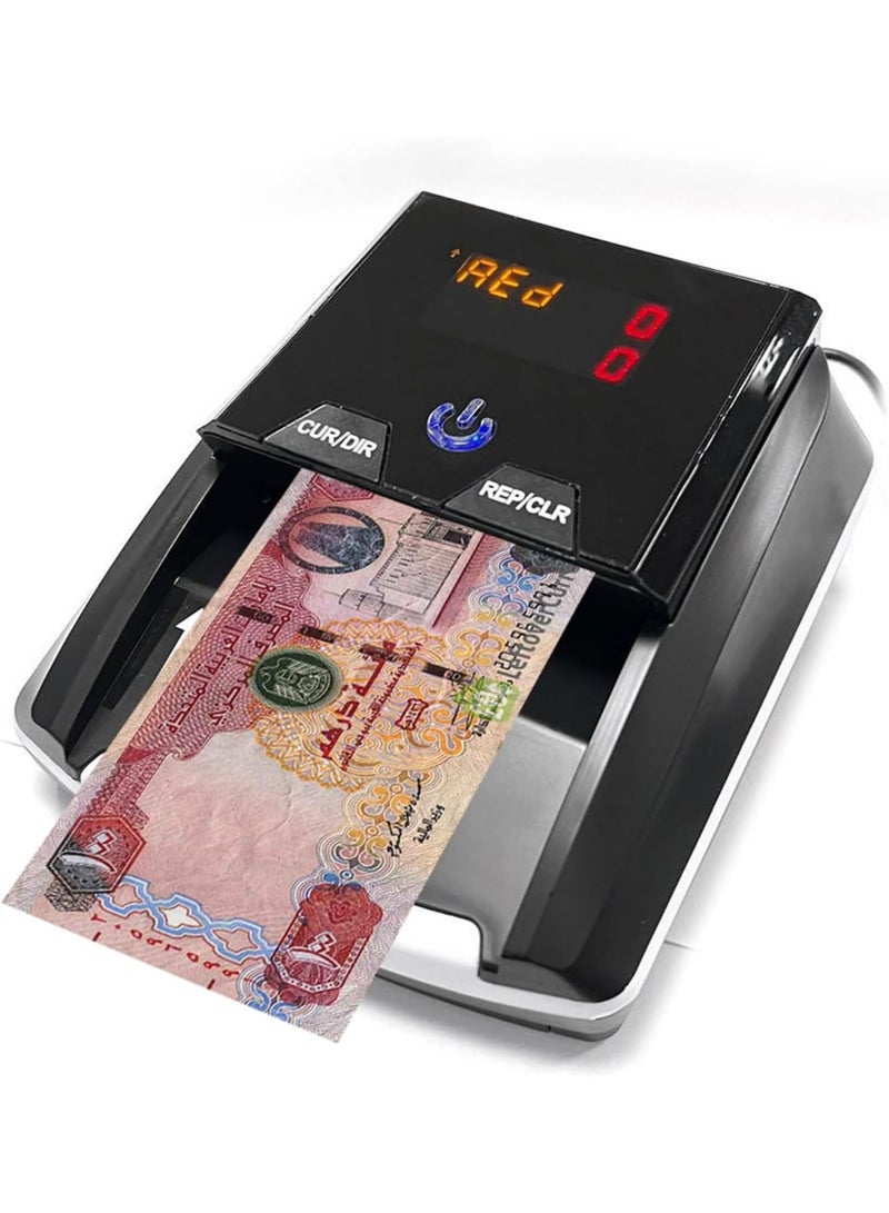 CRONY Money Bill Counter machine - 5-in-1 Compact and Portable High-Speed Cash Counting UV MG IR Paper Quality Currency for SAR AED USD EUR RUB LBP CAD 120PCS /Min, CN-136 - Image 1