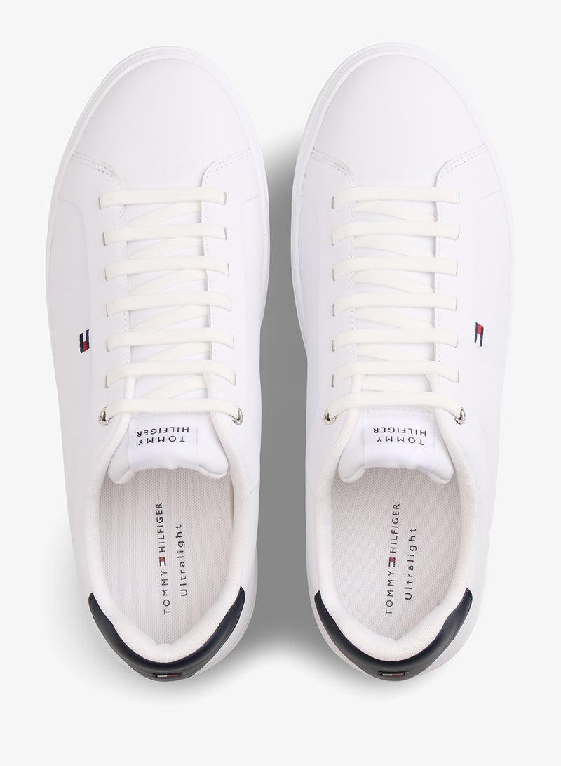 TOMMY HILFIGER Hilfiger Icon Leather Cupsole Court Sneakers - Image 5