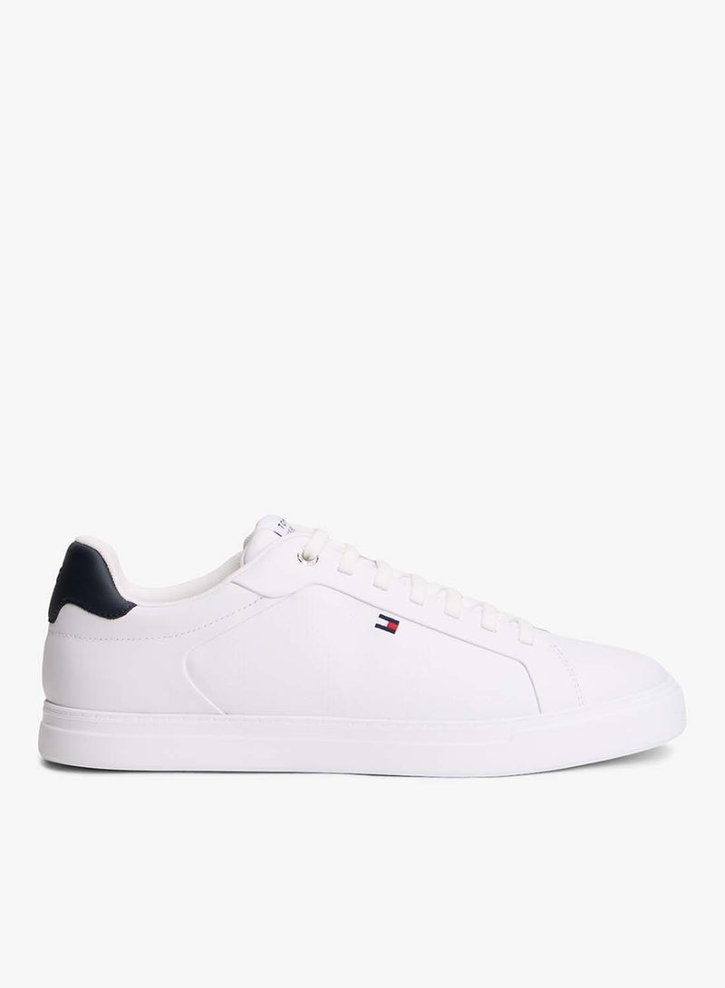 TOMMY HILFIGER Hilfiger Icon Leather Cupsole Court Sneakers - Image 1