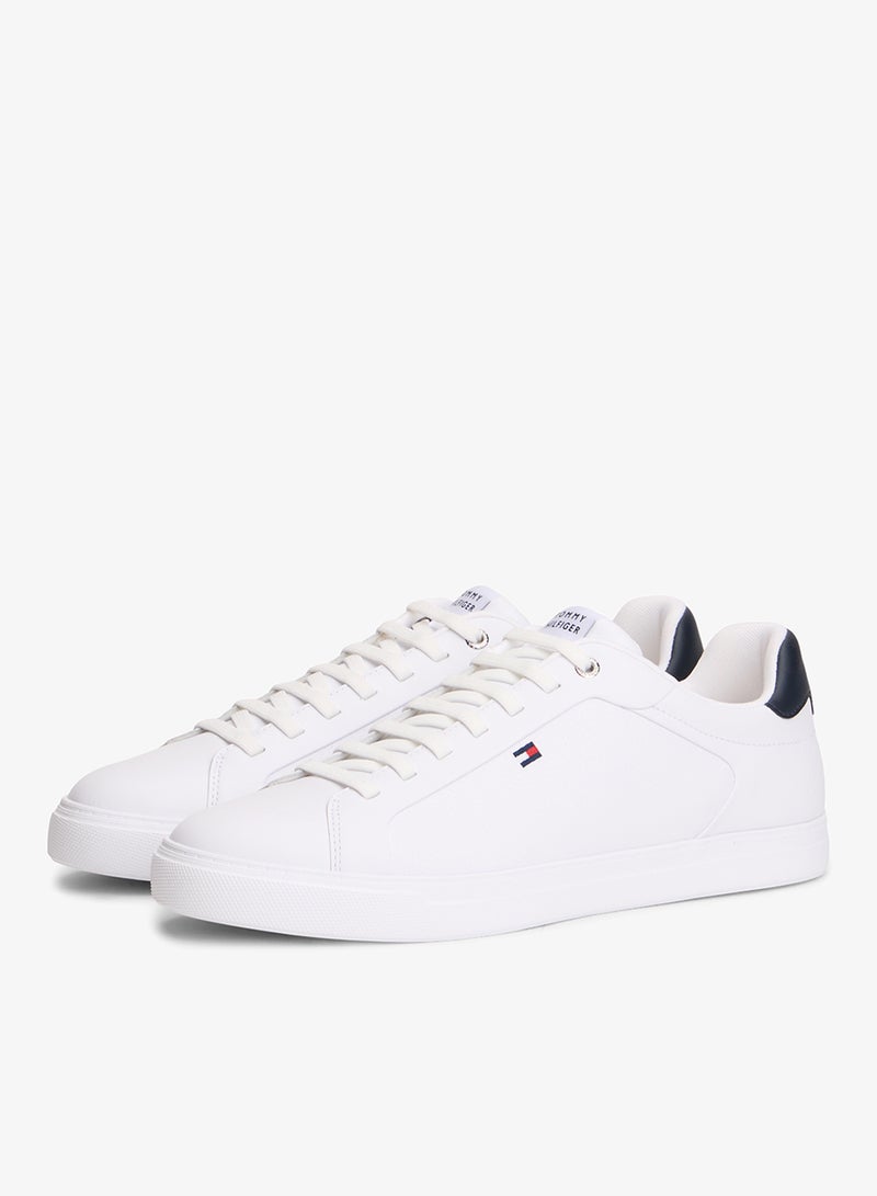TOMMY HILFIGER Hilfiger Icon Leather Cupsole Court Sneakers - Image 3