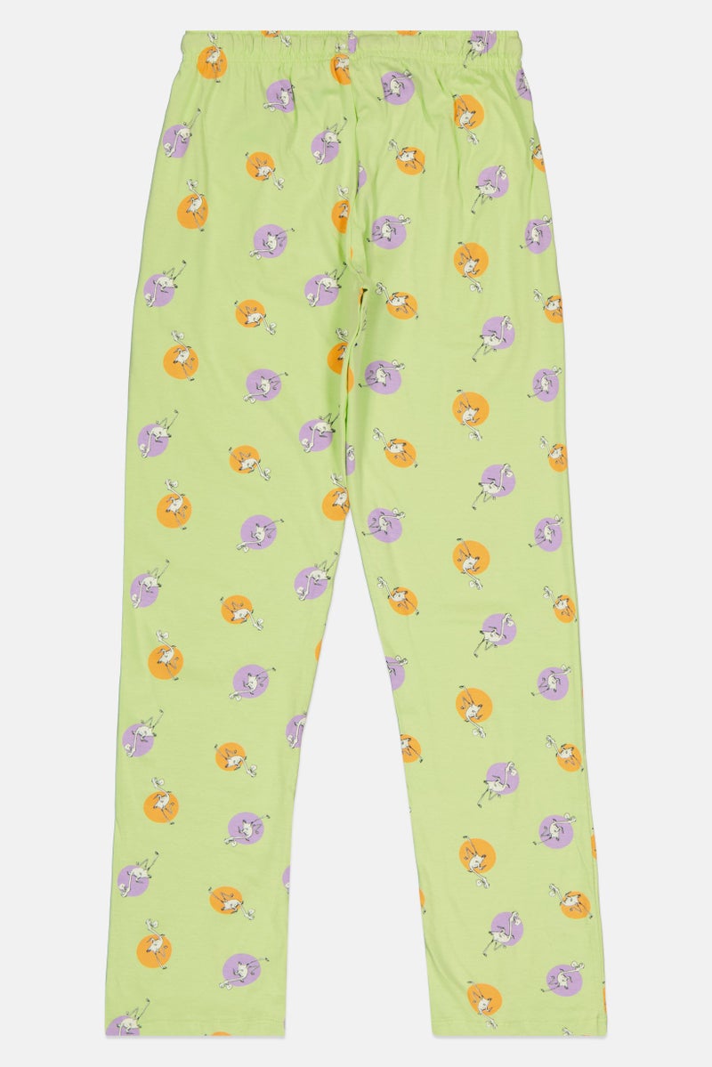 zivame Kids Girl Graphic Print Pyjama Top And Bottom Set, Multicolor - Image 5