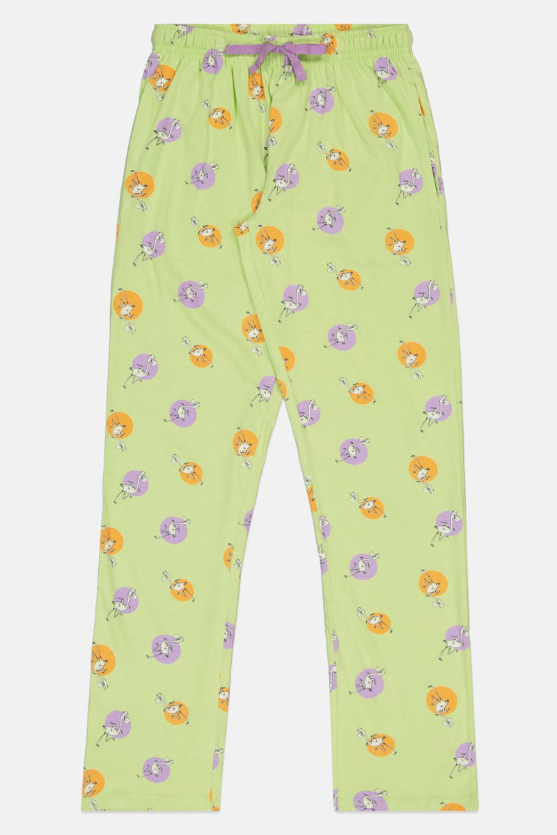 zivame Kids Girl Graphic Print Pyjama Top And Bottom Set, Multicolor - Image 2