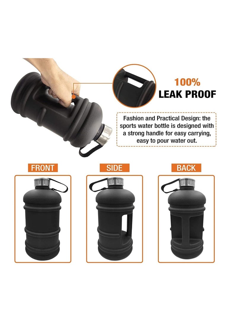 زجاجة مياه للياقة البدنية سعة كبيرة مانعة للتسرب مقاومة للسقوط ومقاومة للانفجار غلاية رياضية PETG ضخمة حاوية شرب هيدراتية مع مقبض لصالة اللياقة البدنية في الهواء الطلق - Image 2