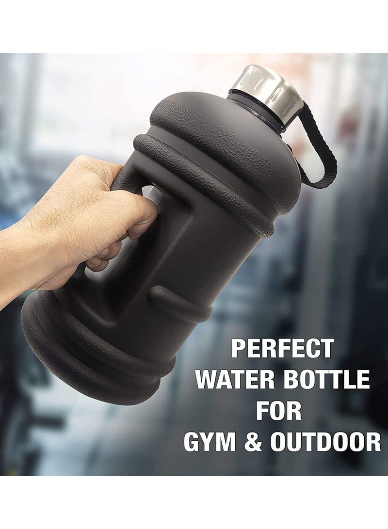 زجاجة مياه للياقة البدنية سعة كبيرة مانعة للتسرب مقاومة للسقوط ومقاومة للانفجار غلاية رياضية PETG ضخمة حاوية شرب هيدراتية مع مقبض لصالة اللياقة البدنية في الهواء الطلق - Image 3