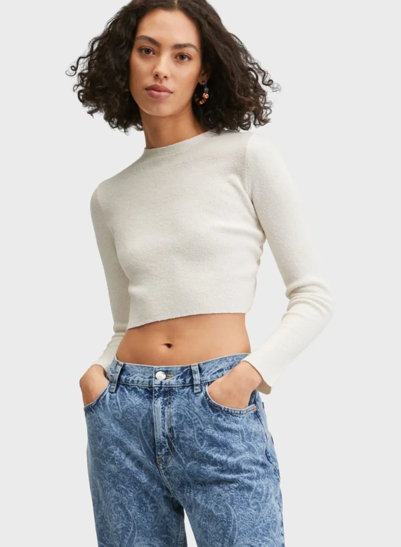 MANGO Crew Neck Sweaters