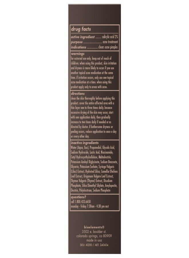 Bioelements Daily Meds - 1 fl oz - Acne Clearing Serum with Medicinal Beta + Alpha Hydroxy Acids and Niacinamide to Target Lines, Tone + Dullness - Vegan, Gluten Free - Never Tested on Animals - Image 2