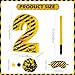 Lcoor Construction Birthday Decorations Construction Number 2 Pinata with Stick Blindfold and Confetti Yellow and Black Striped Construction 2nd Birthday Party Decoration Supplies Construction 2 - Image 4