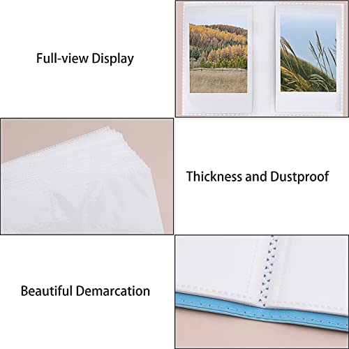 Hapeper 128 Pockets Photo Album Compatible with Fujifilm Instax Mini 12 11 9 8 90 70 40 Instant Camera Films and 2x3 Inch Photo Paper (Blue) - Image 5