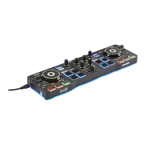 Hercules DJ Starter Kit with Starlight Controller, Monitor Speakers, Headphones, and Serato DJ Lite Software - Image 2