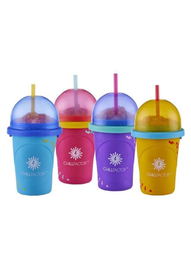 تشيل فاكتور مجموعة ChillFactor Slushy Maker Colour Shock المكونة من 4 قطع - Image 1