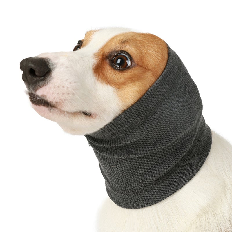Dog Snood Neck Warmer Earmuffs for Noise Grooming Anxiety Calming Ear Cover - Image 1