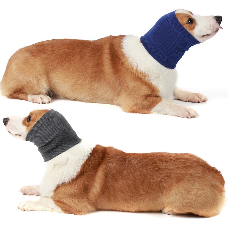 Dog Snood Neck Warmer Earmuffs for Noise Grooming Anxiety Calming Ear Cover - Image 5