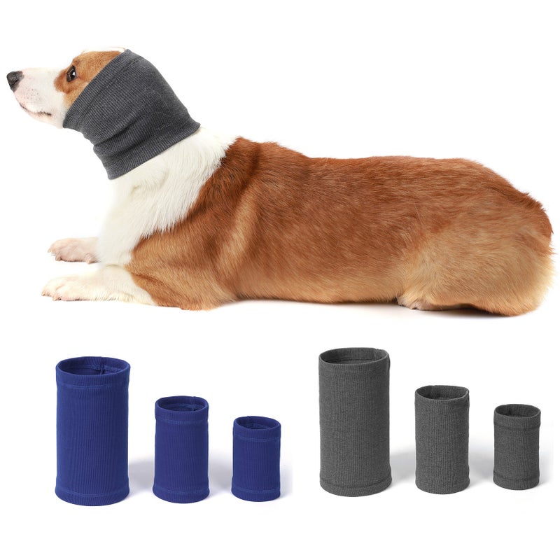 Dog Snood Neck Warmer Earmuffs for Noise Grooming Anxiety Calming Ear Cover - Image 4