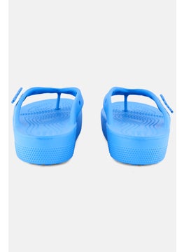 crocs Women Classic Platform Slip On Sandals, Blue  - Image 2