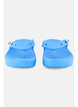 crocs Women Classic Platform Slip On Sandals, Blue  - Image 3