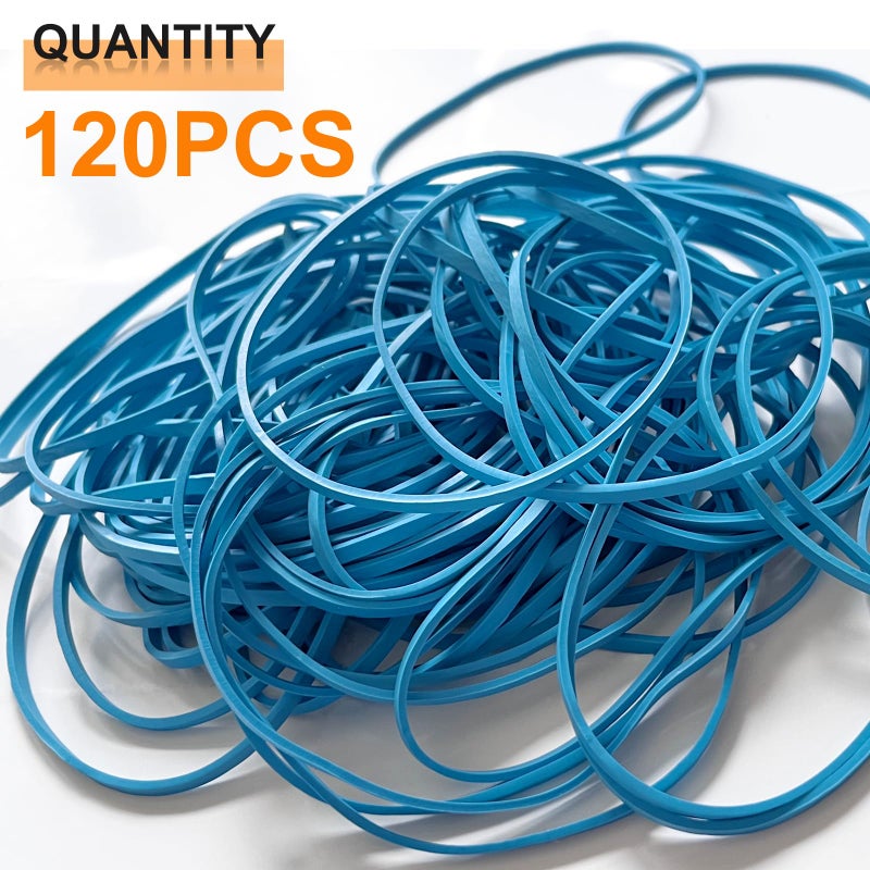 Doloftena Large Heavy Duty Rubber Bands, 120 Pcs, 5.5 Inch Upgrade Strong Elastic Rubber Bands for Office Supplies and Home Use - Image 5