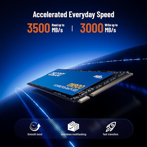 OSCOO 1TB NVMe PCIe 3.0 x4 SSD, Up to 3,500MB/s Read & 3,000MB/s Write, 3D TLC NAND, M.2 2280 Internal SSD for Gaming, Laptop, PC, Desktop Workstations - Image 2