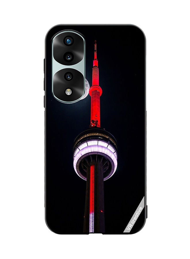 VR CREATIVE Protective Case Cover For Honor 70 Pro plus Cn Tower Lightup Red Design Multicolour - Image 1