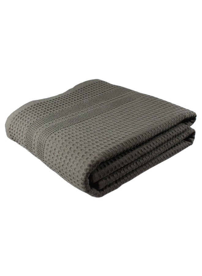 GILDEN TREE Waffle Bath Sheet Large Bath Towels Quick Dry Thin Body Towels, 40x80 Oversized Bath Towels for Adults, Classic Style (Stone) - Image 1