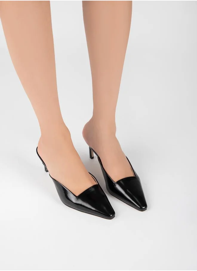 RAID Solid Pointed Toe Mules by Styli