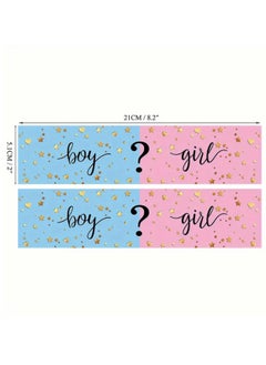 Just Quality 10pcs Graphic Bottle Wrapping Stickers, Party Bottle Wrapping For Gender Reveal Party  - Image 3
