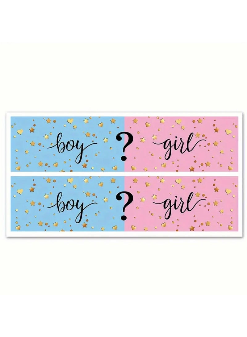 جست كواليتي 10 قطع ملصقات التفاف حول زجاجة المشروبات احتفال بمناسبة تحديد نوع المولود ذكر أو أنثى فتاة أو صبي - Image 4