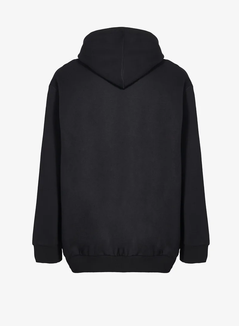 JACK & JONES Plus Size Printed Zip Hoodie