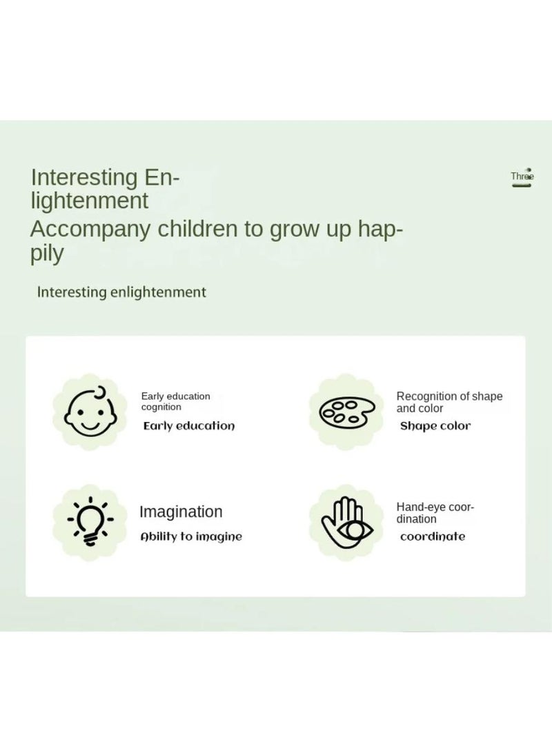 Y&D 3 Piece Set Children's Wooden 3D Puzzle Toy - Image 3