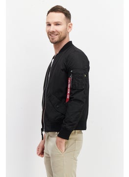 Alpha Industries Men Solid Bomber Jacket, Black  - Image 4