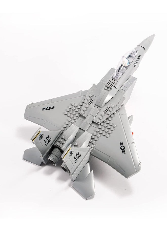 dOvOb Military F-15 Eagle Fighter Jet Building Blocks Set, Army Plane Toys as Gift for Kids or Adult (270 Pieces) - Image 1