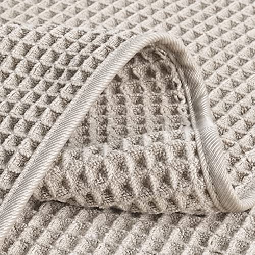 POLYTE Microfiber Lint Free Hand Towel, 16 x 30 in, 4 Pack (Waffle Weave) - Image 4