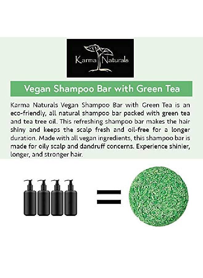 karma organic Karma ls Shampoo Bar with Green Tea Haircare Helps Ensure Nourished and Healthy Hair - Image 3