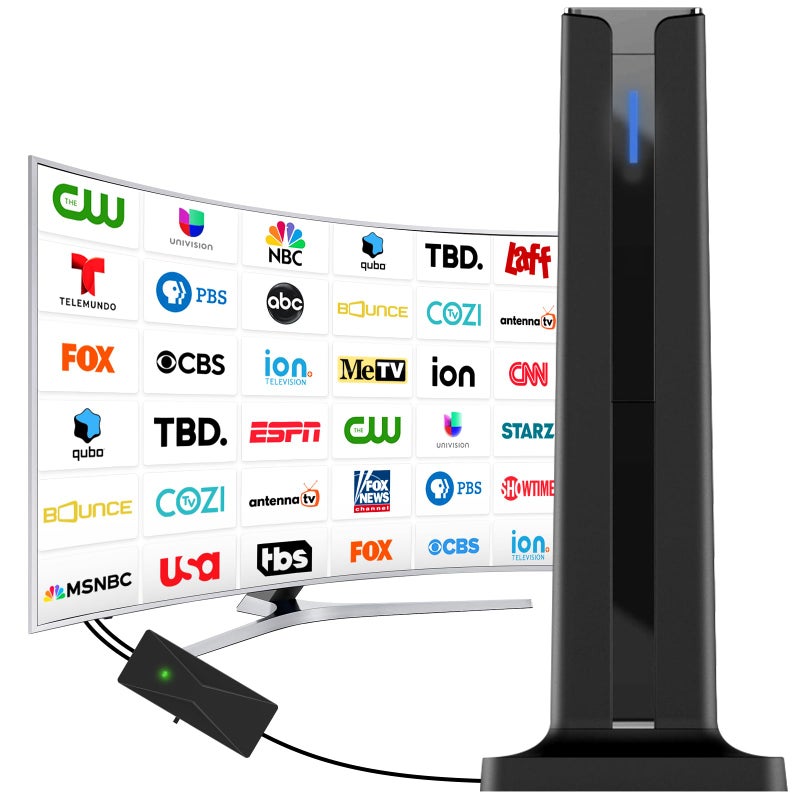 ApexWaveTV Digital TV Antenna for Smart TV Indoor,2026 TV Antenna with 3M Stick Base, 360Â°&Long Range Reception HDTV Antenna for Local Channels, Easy Installation Antennas for TVs Without Cable (7.0 in) - Image 1