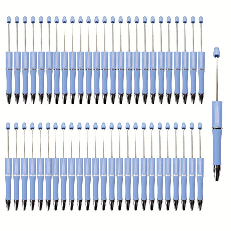 White 50Pcs Solid Color DIY Decorative Ballpoint Pens Creative Handmade Office Writing Supplies - Image 3