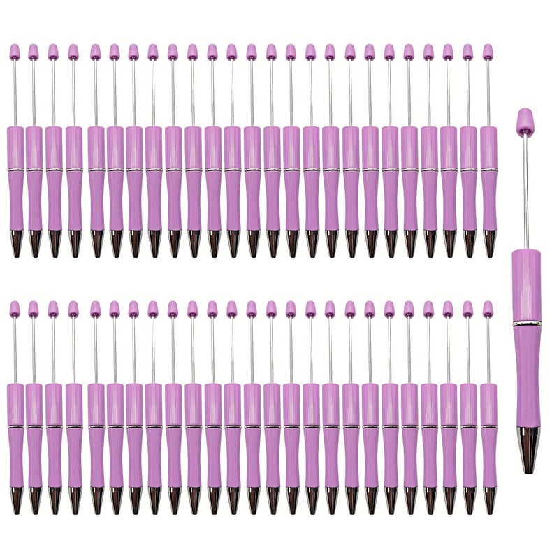 White 50Pcs Solid Color DIY Decorative Ballpoint Pens Creative Handmade Office Writing Supplies - Image 5