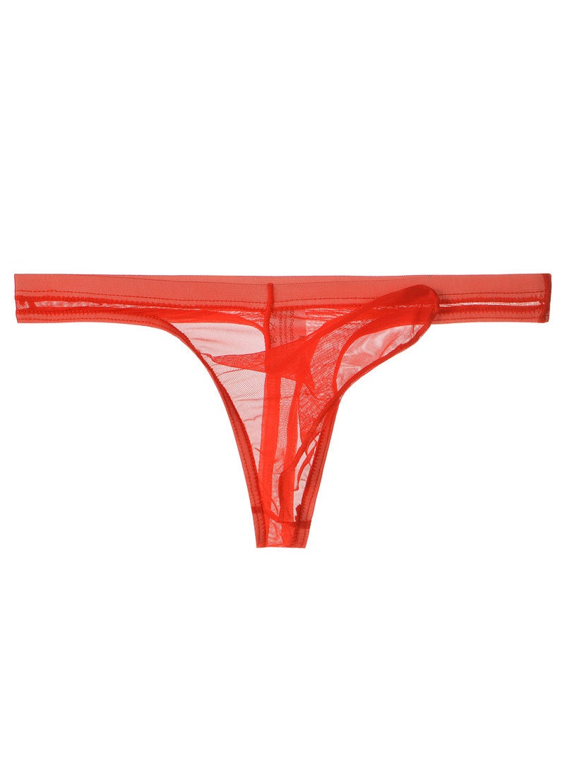 Generic - Mens Ultra-Thin Mesh Thong Breathable Elephant Trunk Underwear Light Blue - Image 1