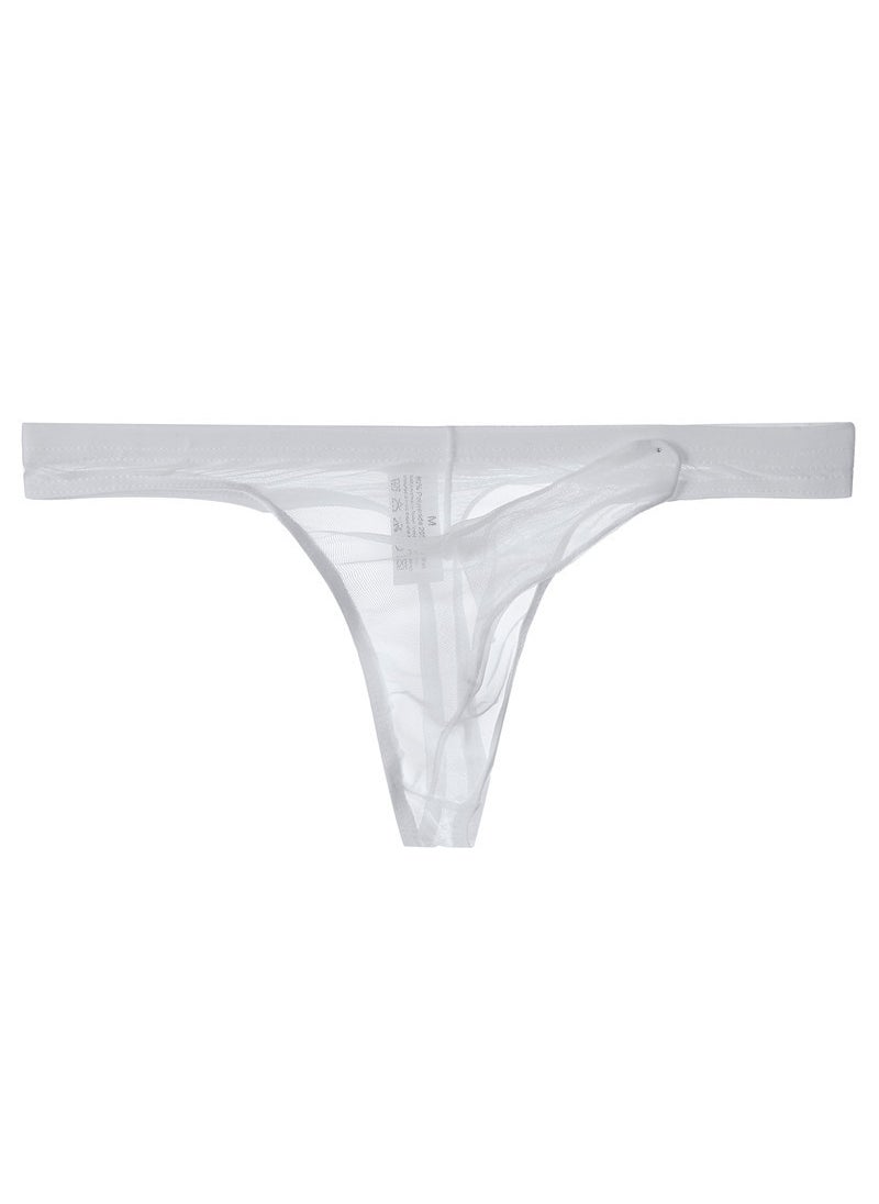 Generic - Mens Ultra-Thin Mesh Thong Breathable Elephant Trunk Underwear Light Blue - Image 1