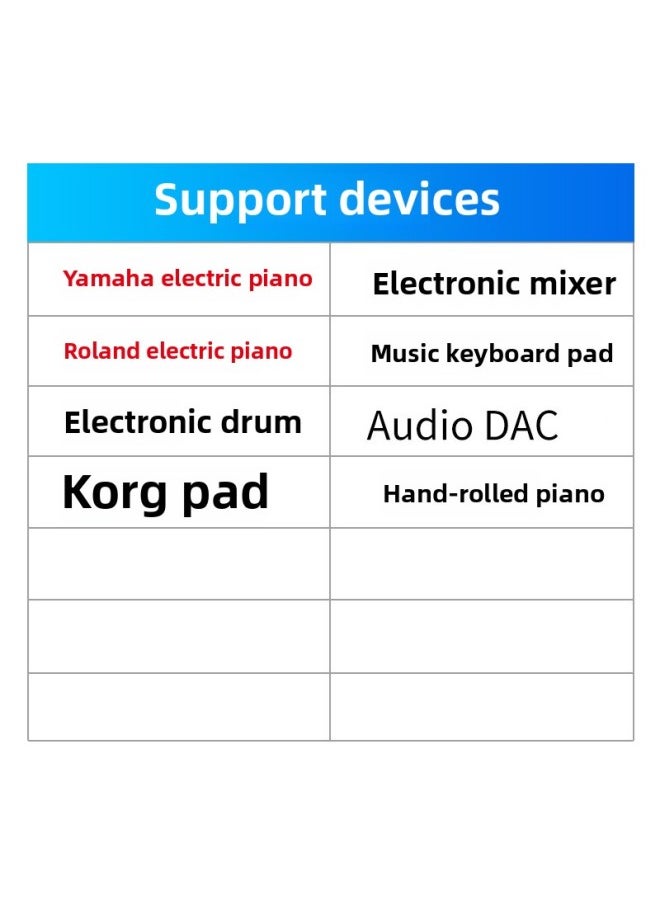 Generic Lightining System Electronic Piano Adapter Cable 1.5 Instrument Mlightning Interface OTG Sound Card Cable-Model:Black 150cm  - Image 4