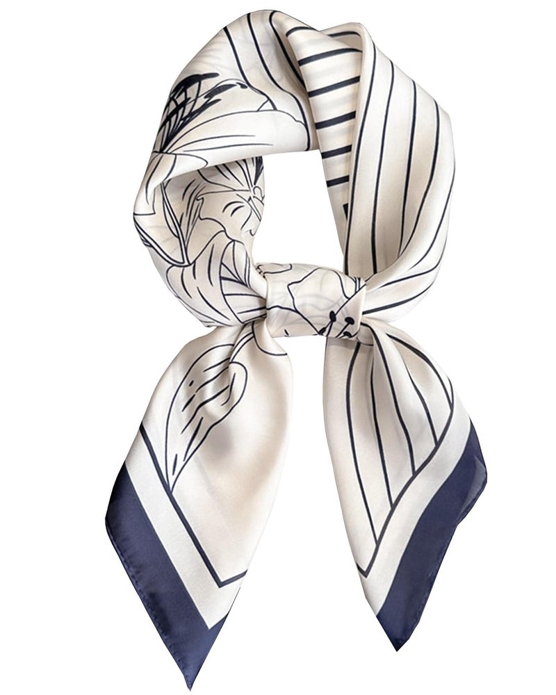 Saiusloa Neck Scarf For Womens Silky Head Scarves Hair Bandanas Square Scarf Fashion Accessories lightweight 27.5 * 27.5inch-16 - Image 1