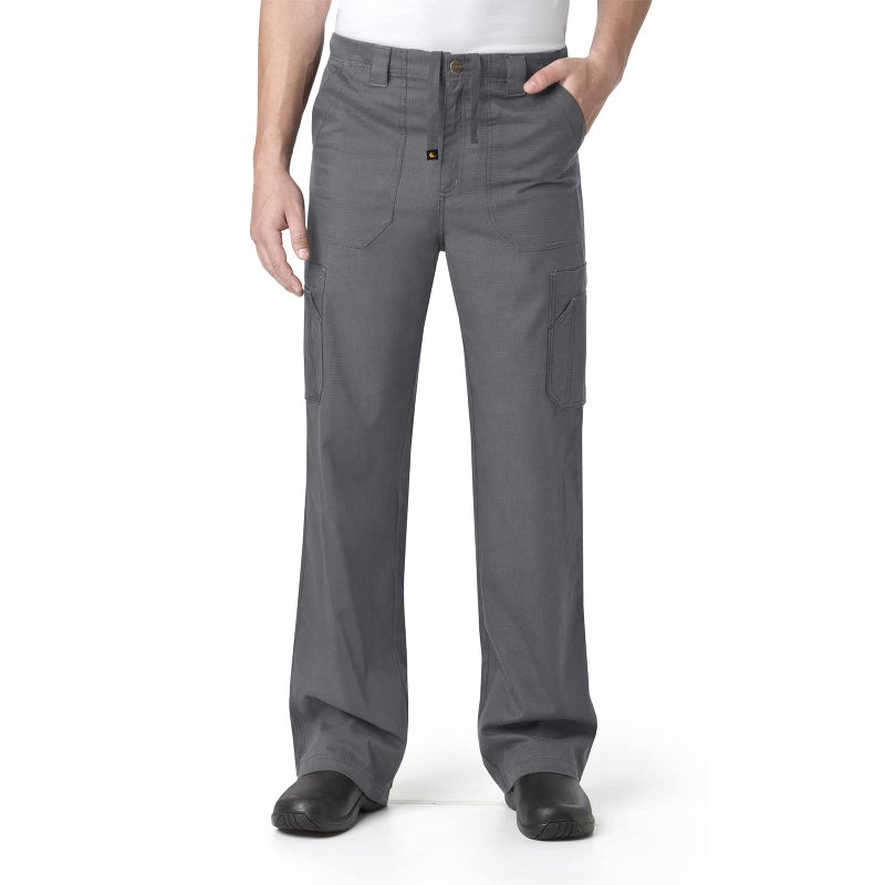 Carhartt Scrubs C54108 Mens Classic Fit Ripstop Boot Cut 8Pocket Cargo Pant XXXLarge Pewter