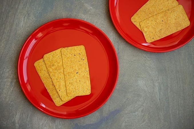 Coolkart Plates Microwave Safe Unbreakable Round Full Plates with Bowl 6 Plate and 6 Bowl - Image 4