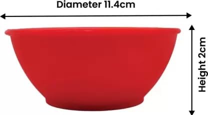 Coolkart Plates Microwave Safe Unbreakable Round Full Plates with Bowl 6 Plate and 6 Bowl - Image 5