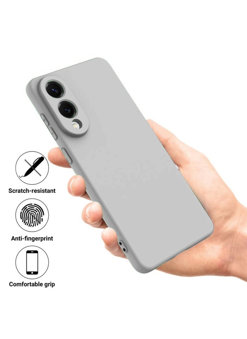 Samsung Galaxy S25 Edge 5G 2025 Premium Soft Liquid Silicone Case Cover - Grey